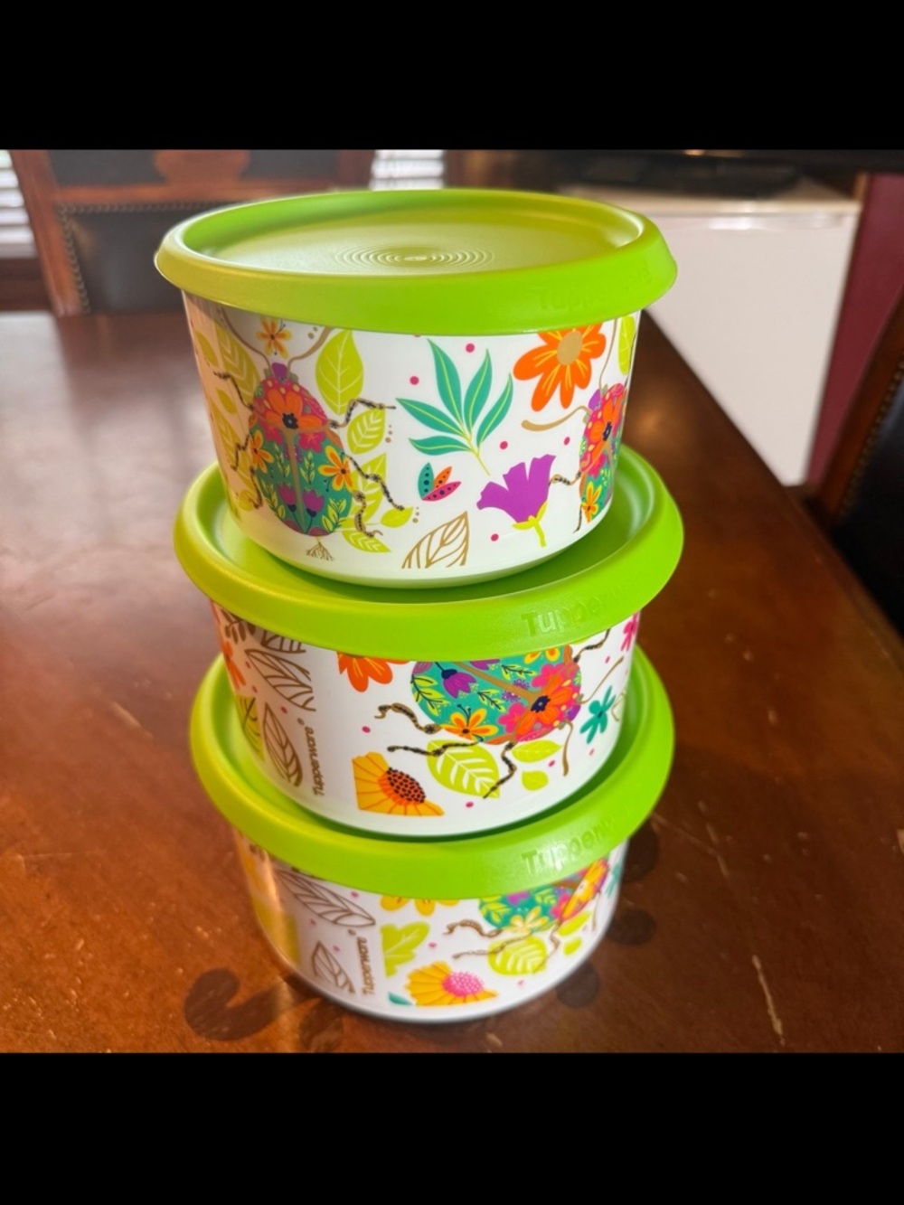Tupperware One Touch Stacking Canister Set